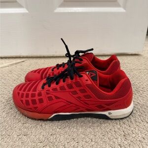 Red Reebok CrossFit shoe